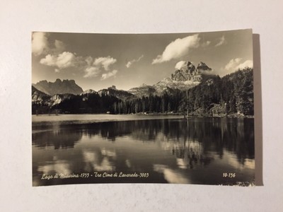 XXX CARTOLINA TRENTINO ALTO ADIGE TRE CIME DI LAVAREDO VIAGGIATA 1962 