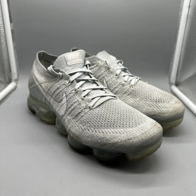 OG 2017 Nike Air VaporMax Flyknit Pure Platinum/Grey Size 9 — 849558-004