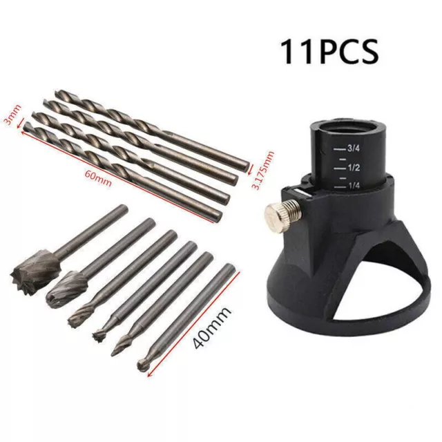 For Dremel Accessories 11Pc HSS Router Grinding Burr Wood Rotary Files Tool