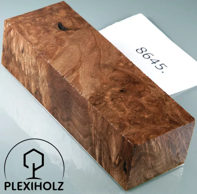 Walnut handle block stabilized | 120x40x30 | plexi wood | 8645