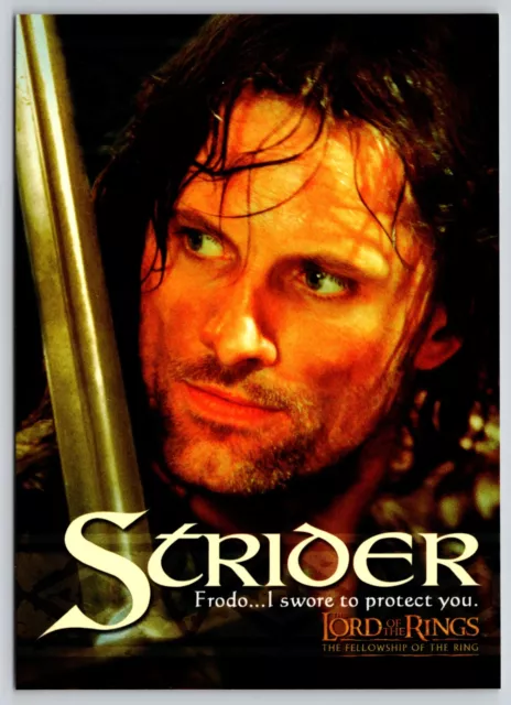 Postcard Strider Aragorn Lord of the Rings Fellowship of the Ring Movie