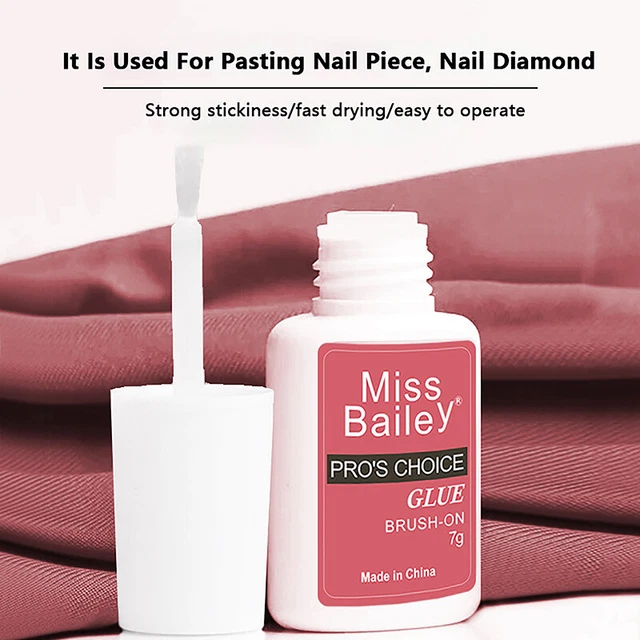 Colla per nail art 7 g colla ad asciugatura rapida adesiva resistente decorazione manicure TS