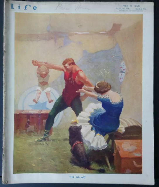 Life Magazine Vol. 65 No. 1688 - March 4, 1915