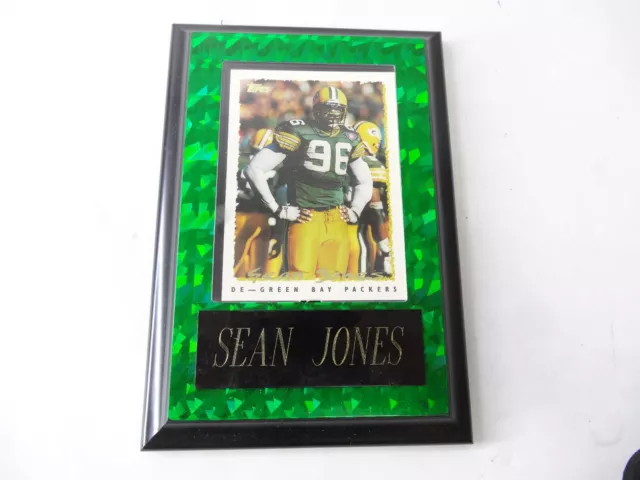 Placa pequeña #96 de Green Bay Packers DE Sean Jones