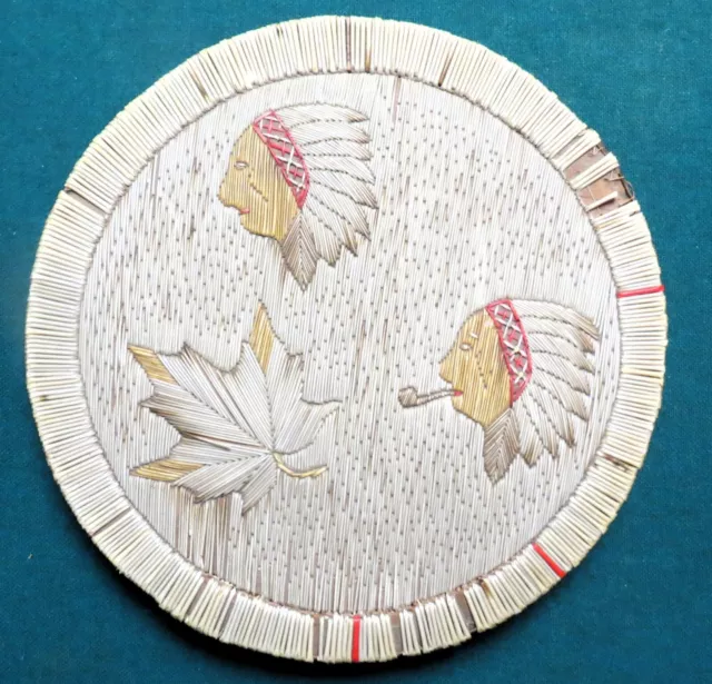 Native American Porcupine Quill Basket