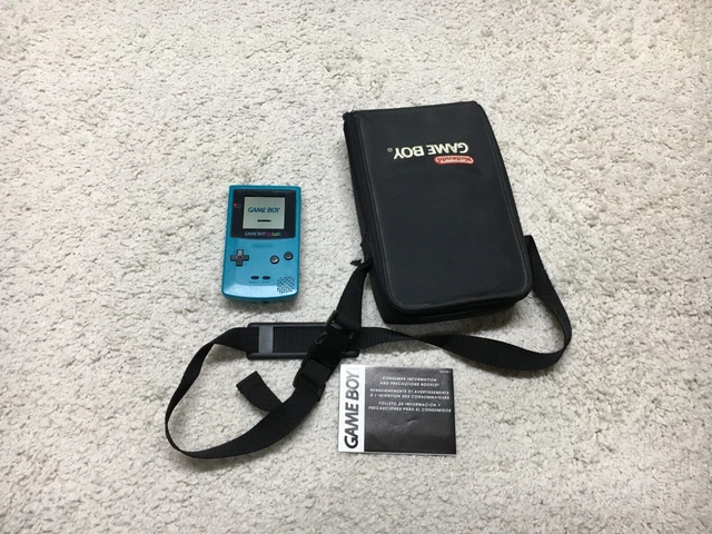 Nintendo Game Boy Color Console Teal Blue GBC w/ Carry Case Sound Not Working Nintendo Game Boy Color Console Teal Blue GBC w/ Carry Case Sound Not Working