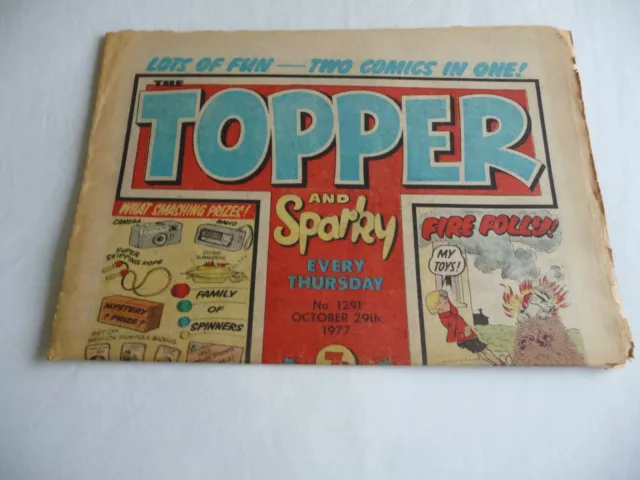 TOPPER and Sparky comic No 1291 29 Oct 1977.