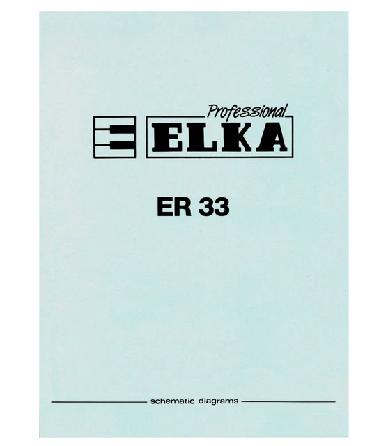 ELKA EK-44 SERVICE Manual Schematic Diagrams Schema Circuit Diagram 15