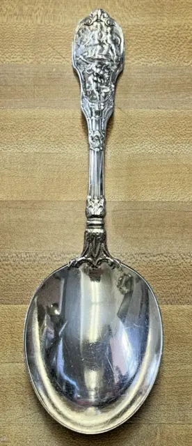 Vintage 1894 8-3/4" Long Sterling Silver Serving Spoon Gorham Mythologique