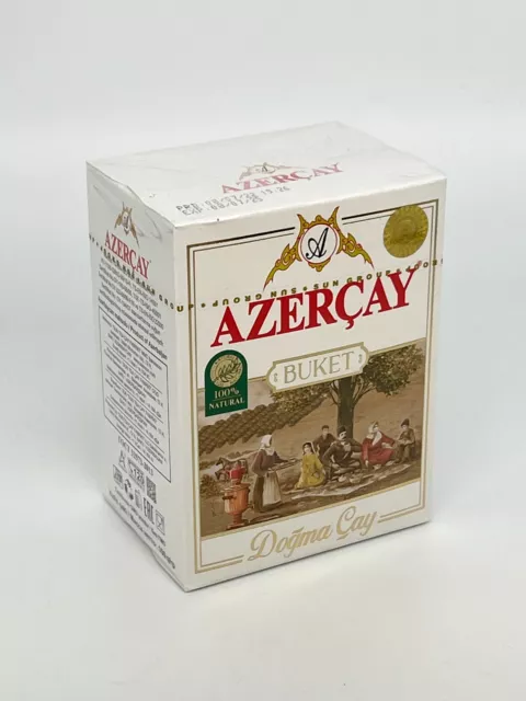 Azercay Black Loose Leaf Tea Buket 100g Organic Azerbaijan Tea - UK