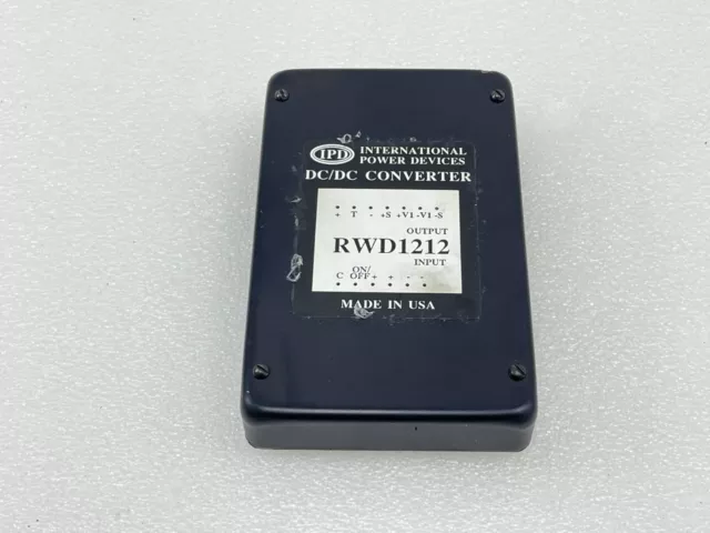Ipd International Power Devices Dc/Dc Converter Rwd1212 Nice Deal !!