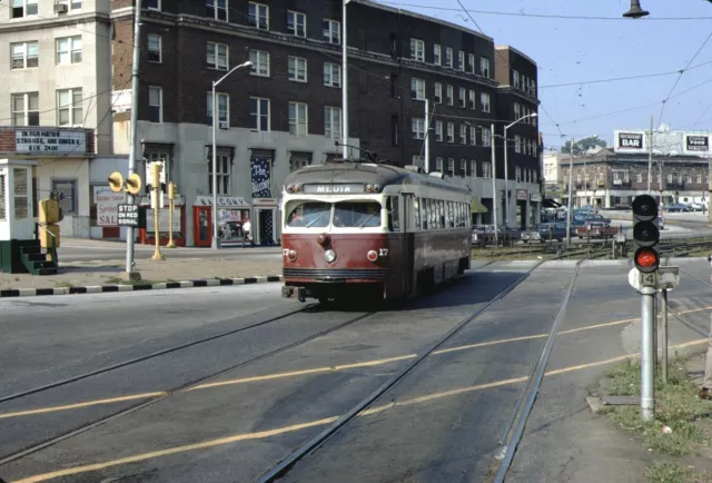 Septa PCC Trolley Streetcar Kodachrome Original Kodak Slide