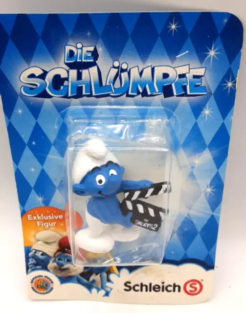 Schlumpf 20710 Werbefigur mit Klappe Klapbord Schleich Smurfs 2 -Kinofilm Puffi