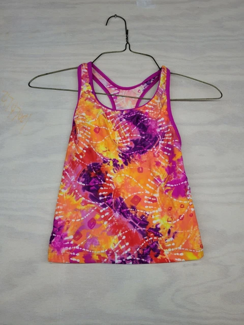 Speedo Girl’s Size 8 Tankini Swim Suit Tie Dye Racer Back