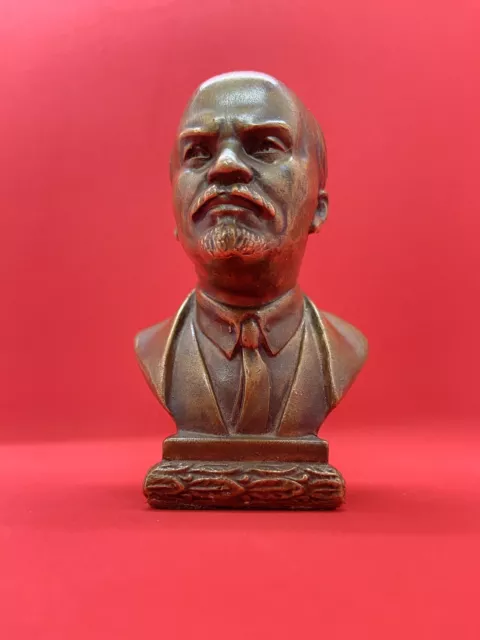 Statuette of Lenin, bust Soviet propaganda USSR, Communist Russian Revolution