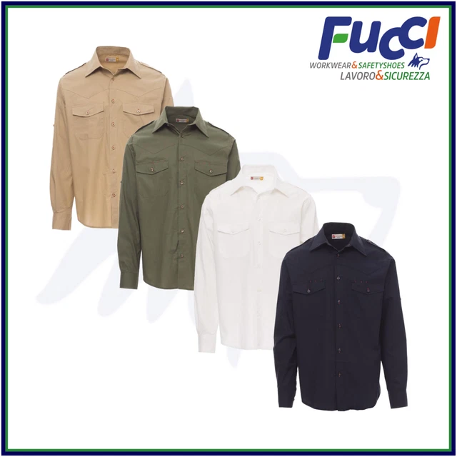 Camicia Uomo Manica Lunga Slim Fit Payper Trophy Elegante Casual