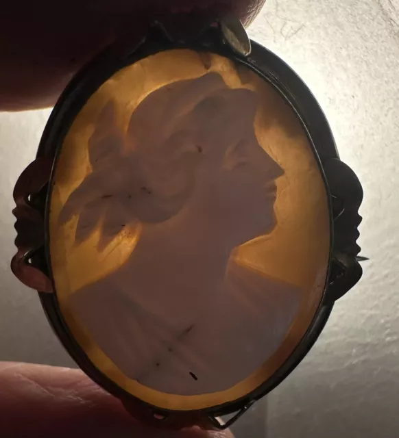 antique victorian cameo brooch