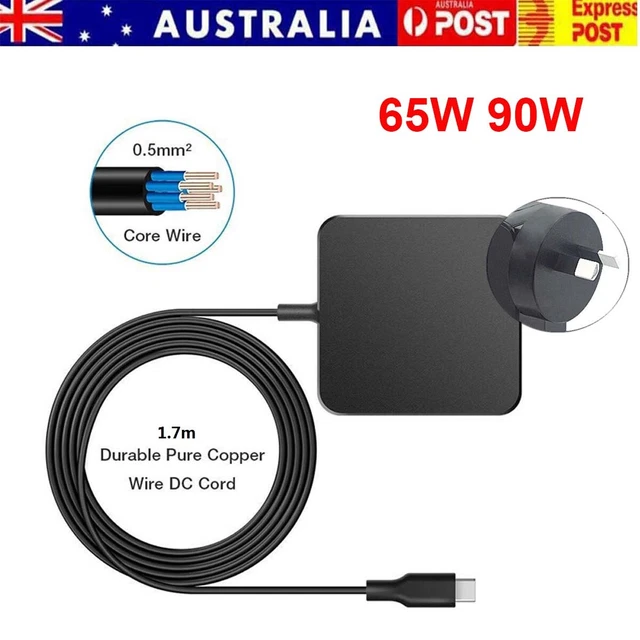 90W USB-C PD Type-C AC Adapter Laptop Charger Universal Power Supply Cable 65W