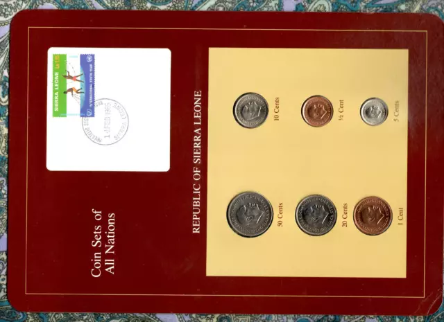 Coin Sets of All Nations Sierra Leone 1980-1984 UNC