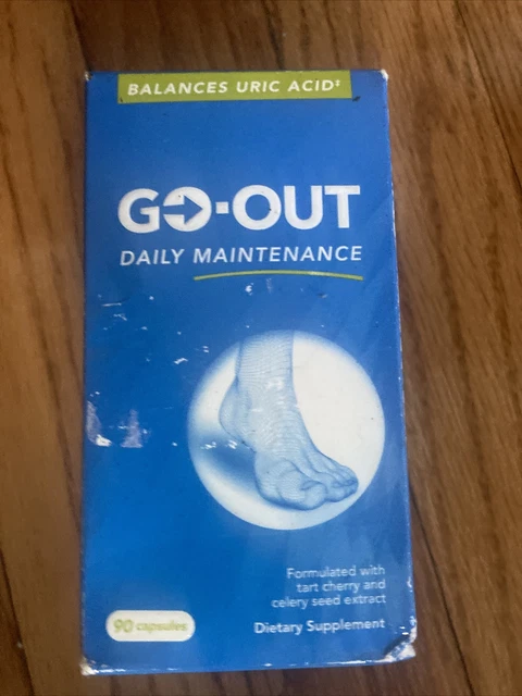 Go Out Daily Maintenance Go-Out Tart Cherry Balance Uric Acid 90 Caps EXP 10/24