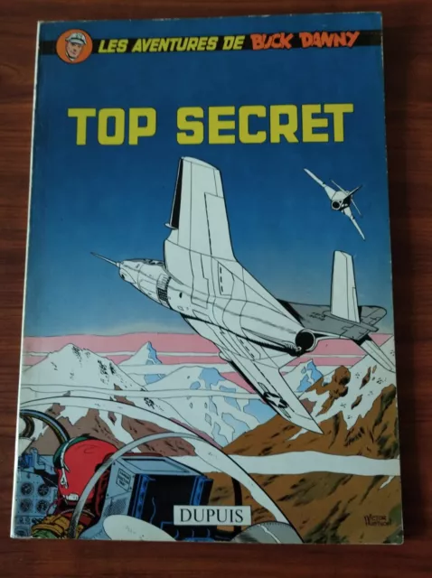 B.D BUCK DANNY TOP SECRET E.O 1960 souple par CHARLIER/HUBINON en TRES BON ETAT.