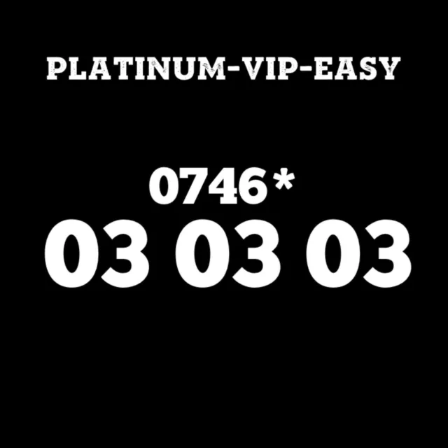 ⭐ Numero Di Cellulare Memorabile Oro Easy Vip Diamante Scheda Sim Platino 03 03 03