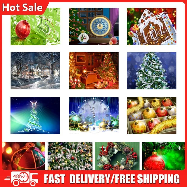 Christmas decorations 50x40cm Oil Paint By Numbers Picture DIY Painting