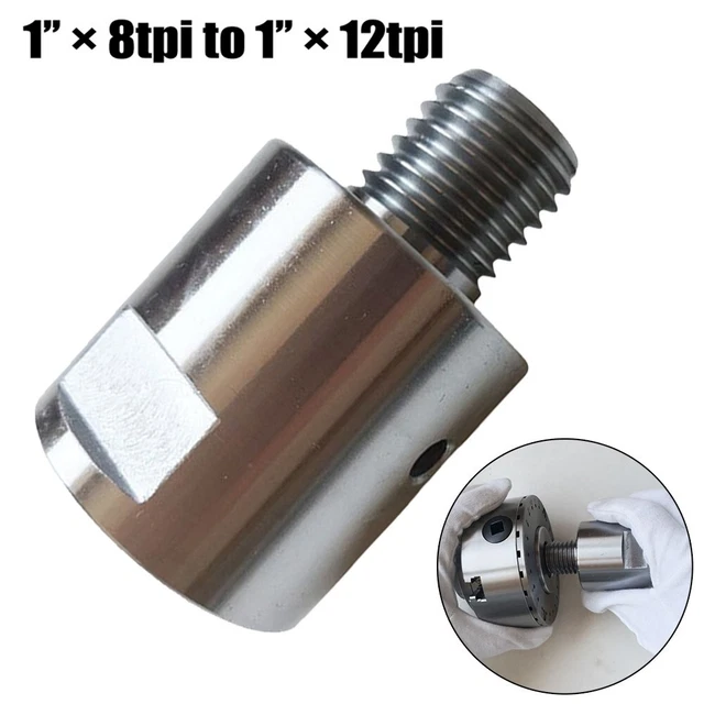 Adattatore Chuck adattatore mandrino per tornio legno Chuck 1"" × 12tpi a 1"" × 8tpi