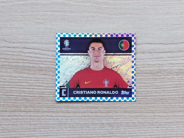 TOPPS EURO 2024 - Swiss Sticker - Euro Border Parallel - POR 2 Ronaldo ...