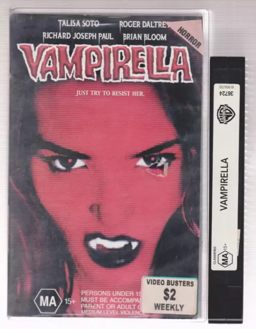 RARE VHS VIDEO Tapes VAMPIRELLA Big Box Ex-Rental Horror $100.00