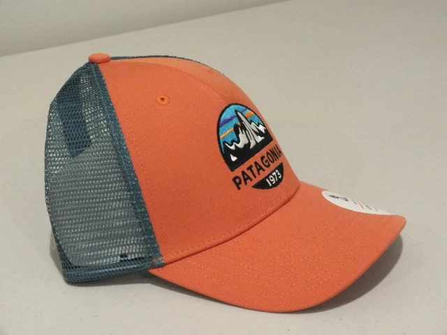 PATAGONIA FITZ ROY Scope LoPro Trucker Hat 1973 Sunset Orange Cap