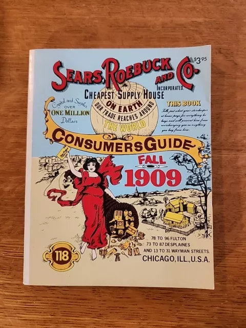 Vintage Sears Roebuck and Co 1909 Fall Consumer Guide Catalog 1979 Reprint