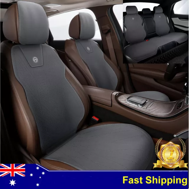 Leather Car Seat Covers Front Rear Cushion For Land Rover LR3 Range Evoque Sport