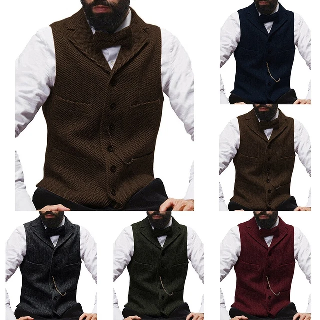 Stylish Vest Vest Classic Renaissance Club Sleeveless Comfortable Slim