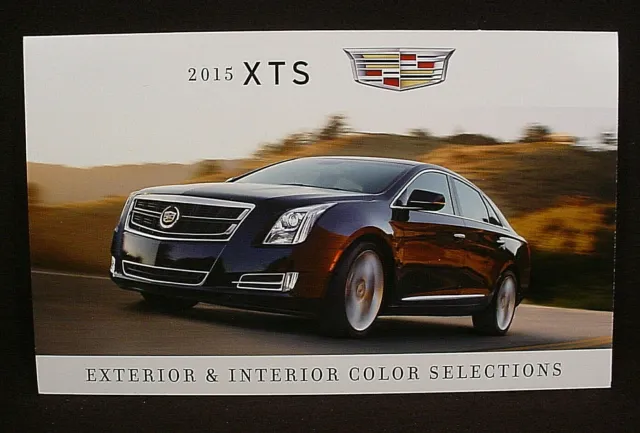2015 Cadillac Xts Paint Color Chip Brochure