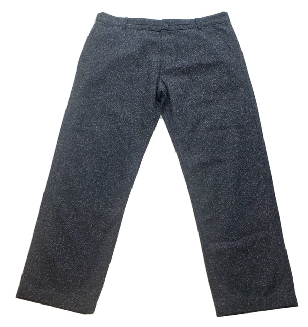 Universal Works Mens Pants Chino Black Space Dots  Wool Blend Manneli sz 36x28.5