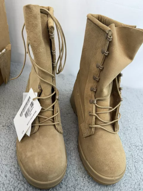 BATES INTERMEDIATE COLD Wet Weather E11461A Tan Military Combat Boots ...