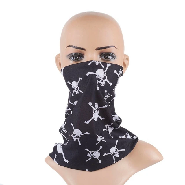 Bandana Totenkopf Farbwahl Maske Skull Sturmhaube Motorrad Rocker Halstuch