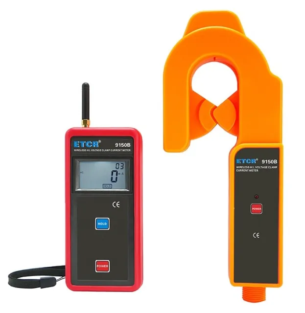 ETCR9150B Wireless H//L Voltage Clamp Current Meter AC0mA~1200A CT Size Φ36mm✦KD