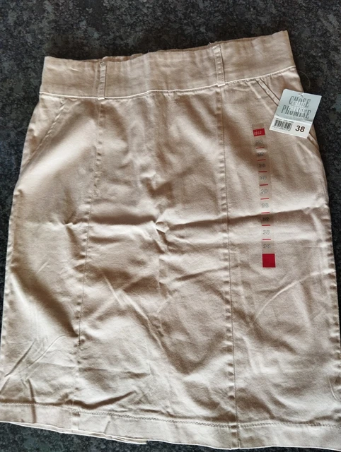 Jupe Mi-longue René HAZAN Taille 46 Bleu Foncé Style Jean - Neuve Jamais Portée