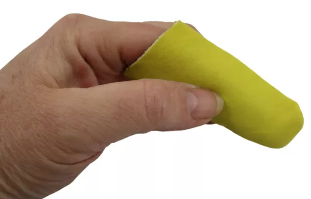5x PROTEZIONE DITA in pelle morbida resistente protezione spesso artigianato laboratorio di cucito CULLA