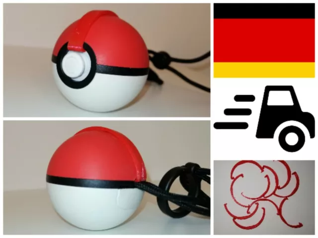 Pokémon GO | Pokeball plus Selbstgedruckt | ROT | Autocatch | Autospin | Pokemon