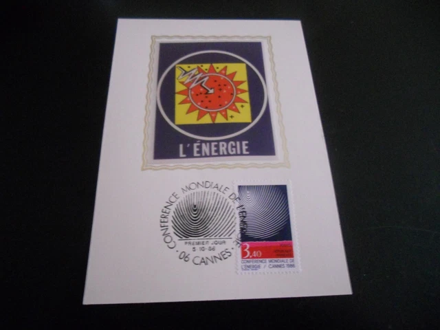 carte postale premier jour 1986 nature de france mineraux fluorite