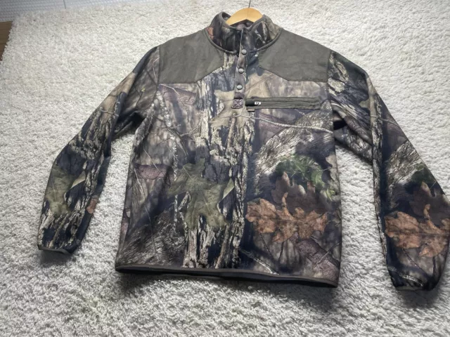 Nomad Harvester Men’s Large Mossy Oak Camo 1/4 Snap Pullover