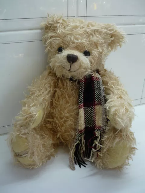 Collectable Bukowski Bear Scruffy Jointed Teddy Knitted Scarf Soft Plush Toy