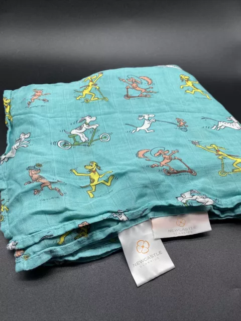 Dr. Seuss Baby Blanket Muslin Rayon From Bamboo Newcastle Classics 46”x46”