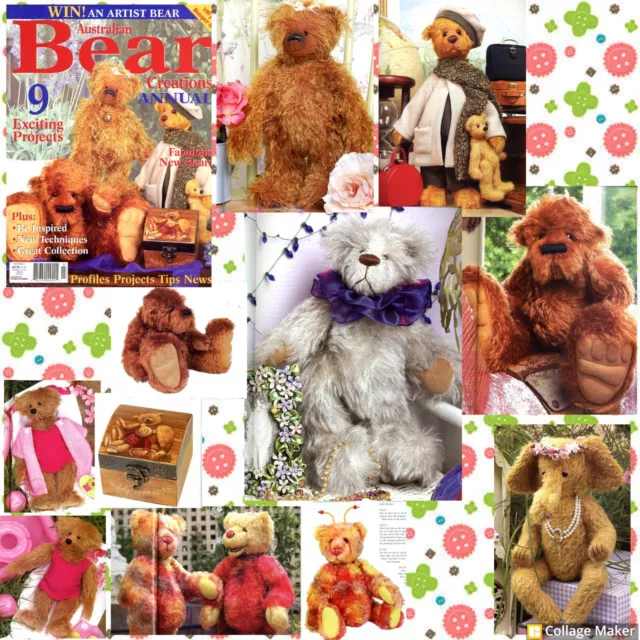 Bear Creations Annual Magazine Book No 9 Vol 8. 9 Teddy Bear Toy Projects