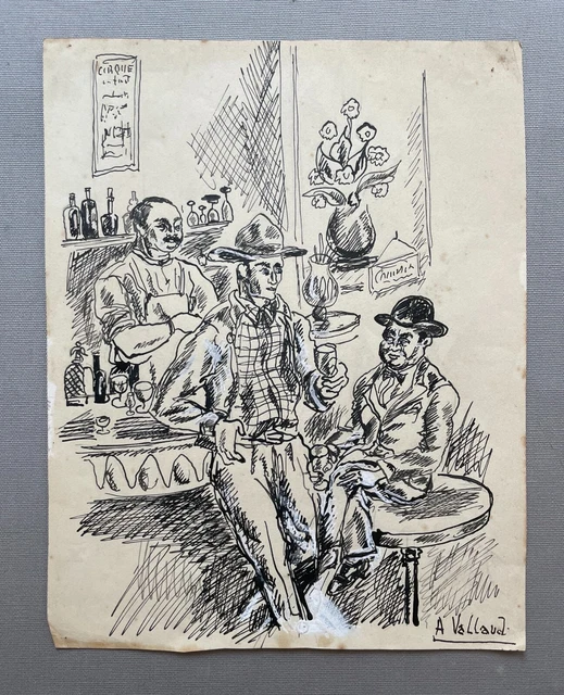 Dessin Original Expressionniste – Frederic Gisselbrecht, 1997, Fusain