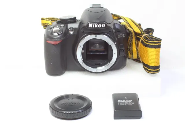 Excellent++ Nikon D3100 14.2MP Digital SLR Camera Black Body From Japan