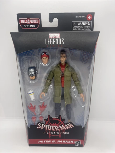 MARVEL LEGENDS INTO The Spider Verse Peter B Parker Stilt Man Baf Wave ...